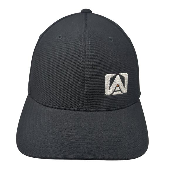 Pacific Headwear Fitted Hat Black 8 Embroidered Logo Flexfit Performance - Picture 1 of 10
